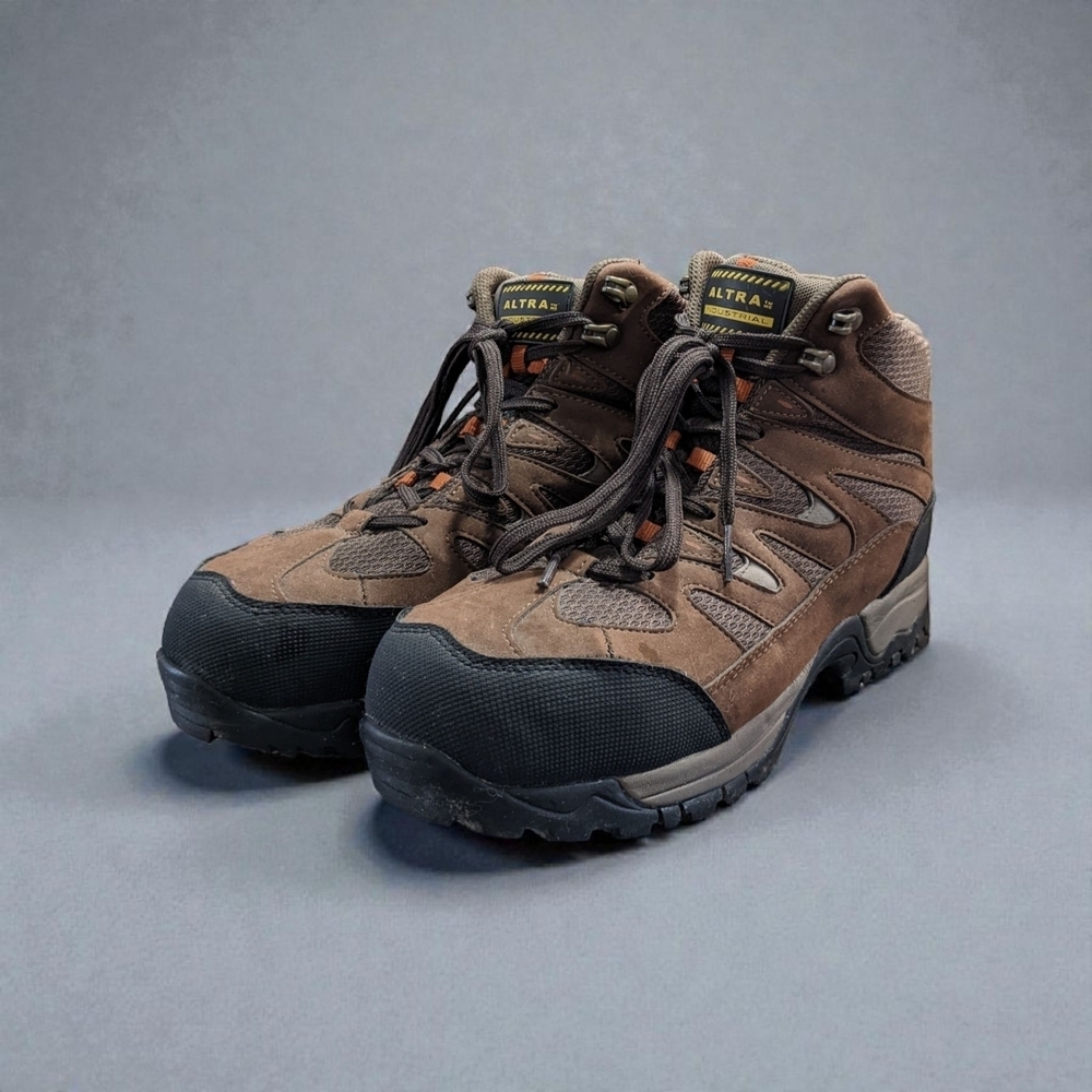 Altra Men's Brown and Black Steal Toe Boots